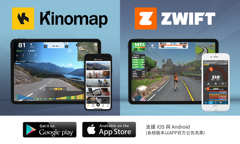 rs600 支援zwift和kinomap